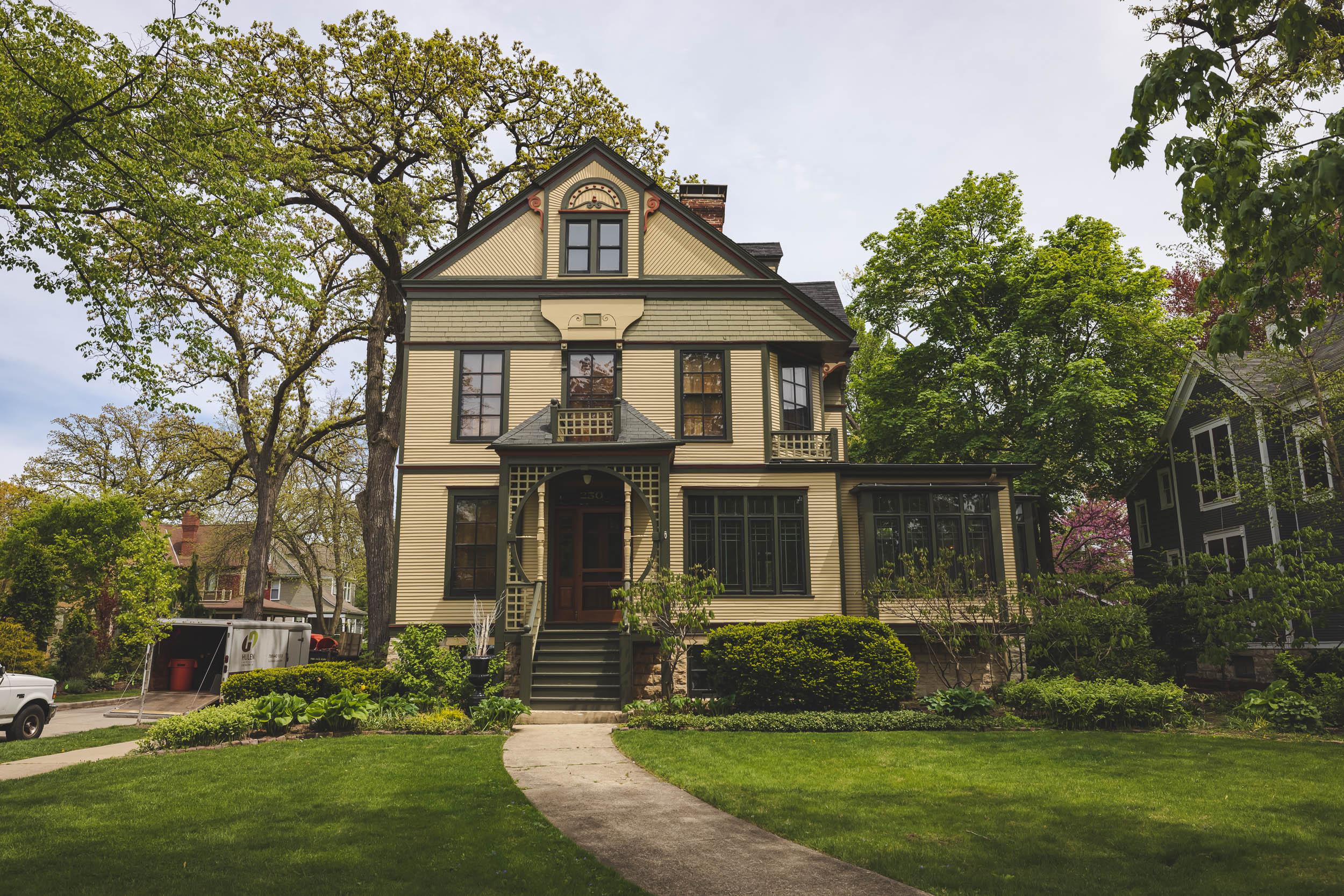 A home on the route of the architecture tour in Oak Park, IL