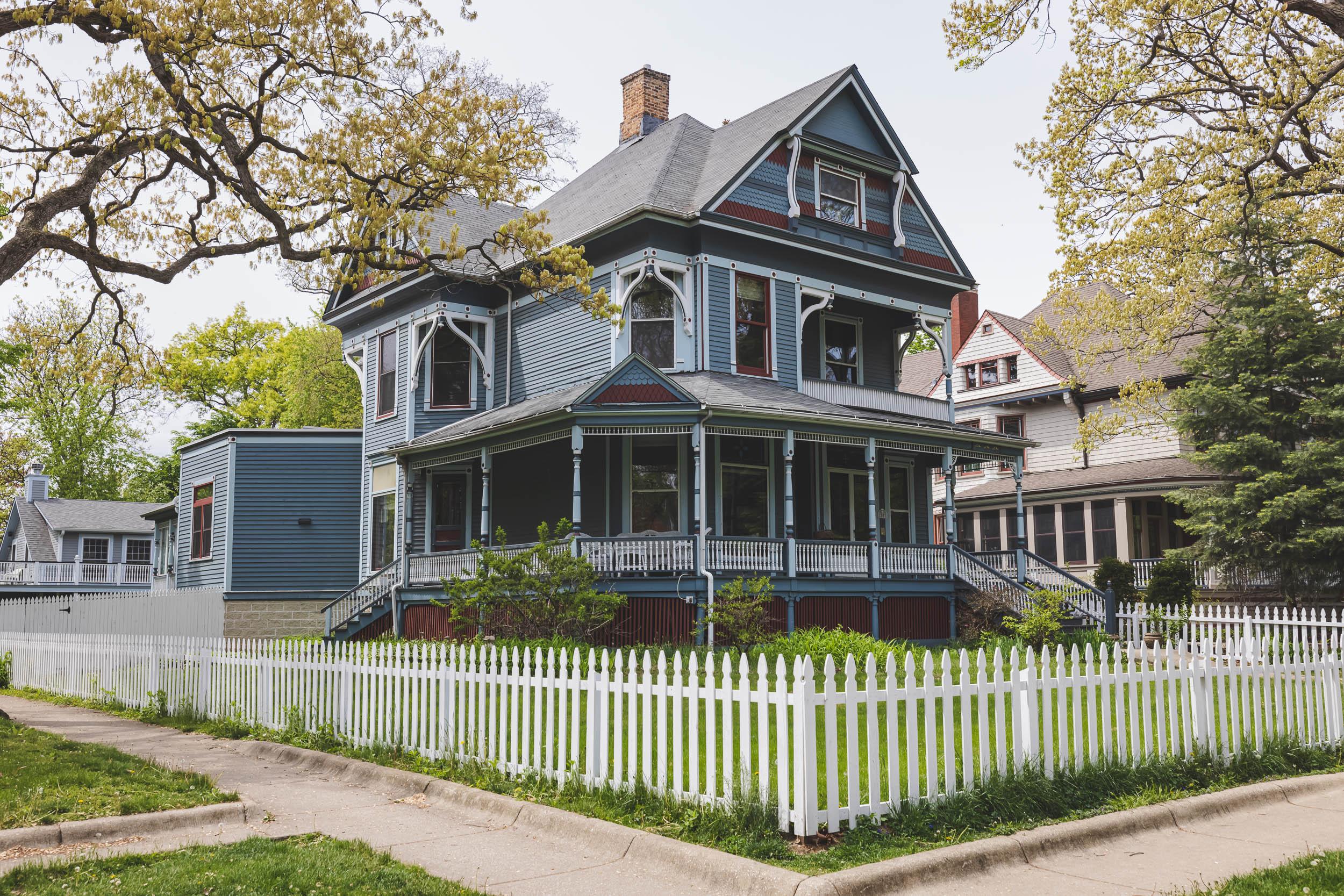 A home on the route of the architecture tour in Oak Park, IL