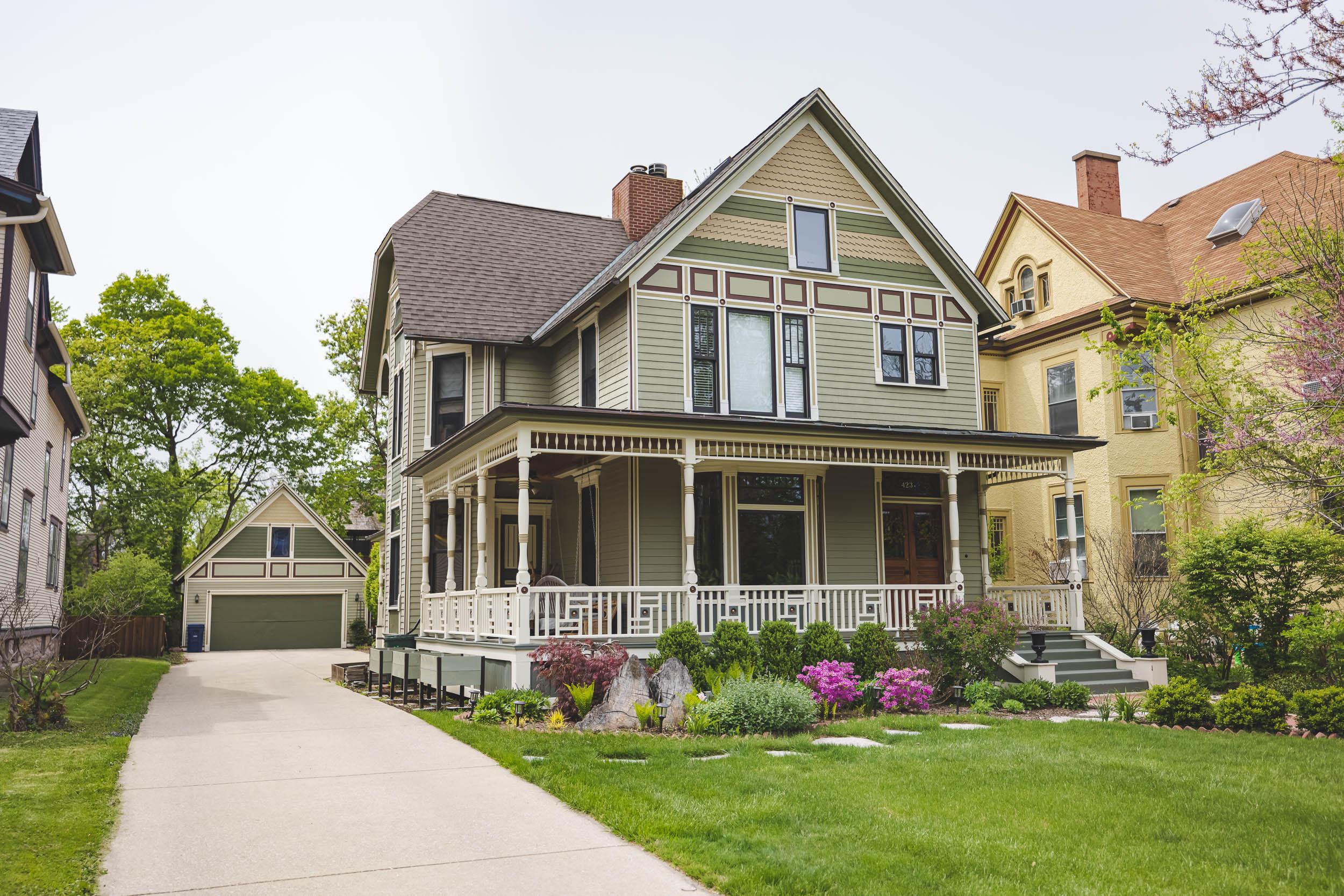 A home on the route of the architecture tour in Oak Park, IL